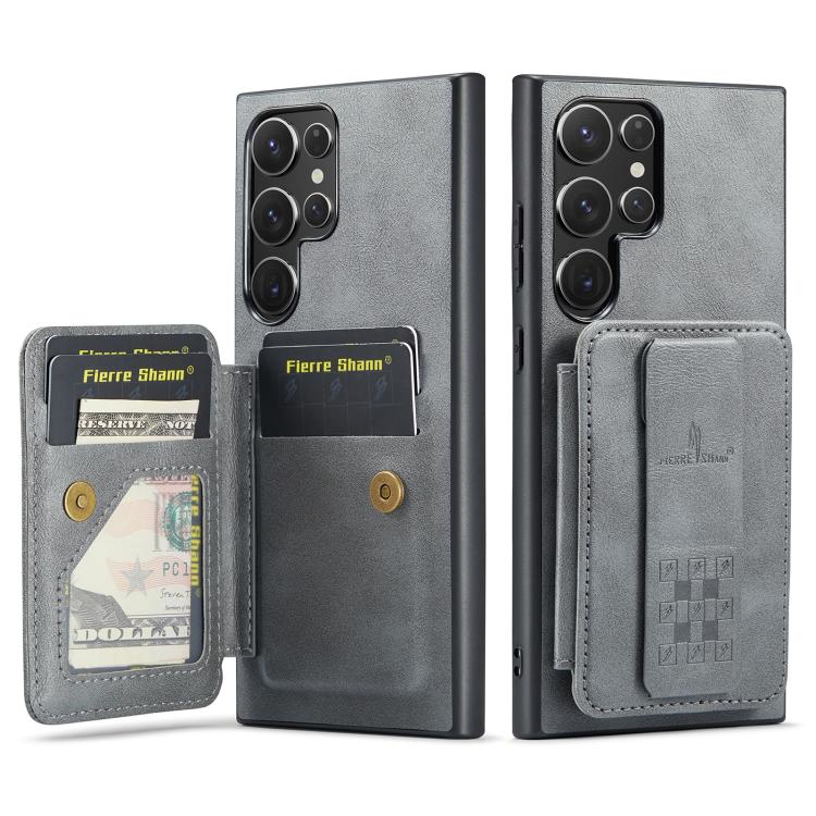 Custodia con porta carte in pelle per Samsung Galaxy S25+ e S25 Ultra 5G