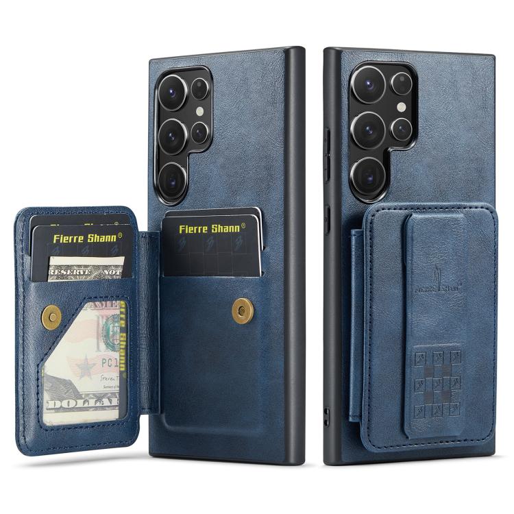 Custodia con porta carte in pelle per Samsung Galaxy S25+ e S25 Ultra 5G