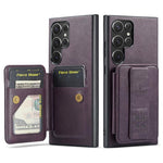 Custodia con porta carte in pelle per Samsung Galaxy S25+ e S25 Ultra 5G