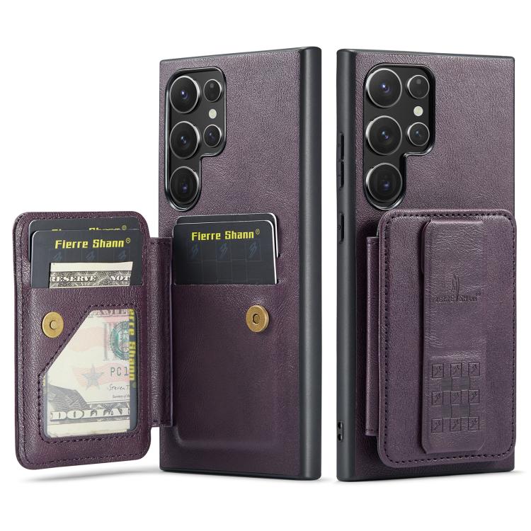 Custodia con porta carte in pelle per Samsung Galaxy S25+ e S25 Ultra 5G