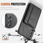 Custodia con porta carte in pelle per Samsung Galaxy S25+ e S25 Ultra 5G