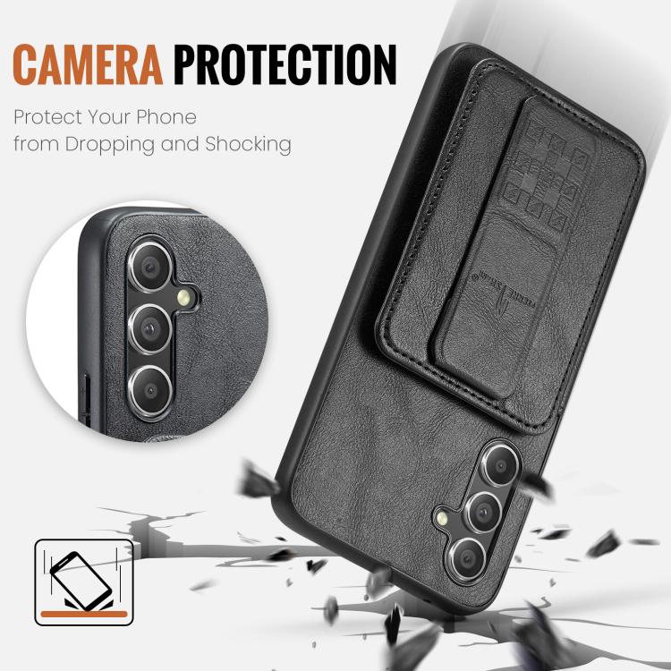Custodia con porta carte in pelle per Samsung Galaxy S25+ e S25 Ultra 5G