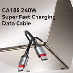 Cavo dati USB-C 240W 2m in lega di alluminio Yesido