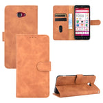 Custodia in pelle PU con fibbia magnetica e supporto per Kyocera Basio 4 KYV47