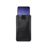 Custodia marsupio in pelle per smartphone 4.7-5.2 pollici nero