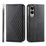 Custodia in pelle con texture a griglia cubica e chiusura magnetica per Galaxy