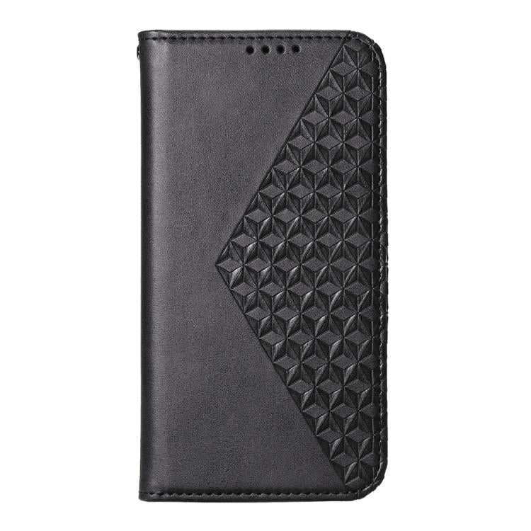 Custodia in pelle con texture a griglia cubica e chiusura magnetica per Galaxy