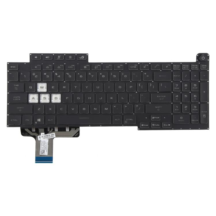 Tastiera di ricambio USA retroilluminata per Asus ROG G17 G713 - immagine 2