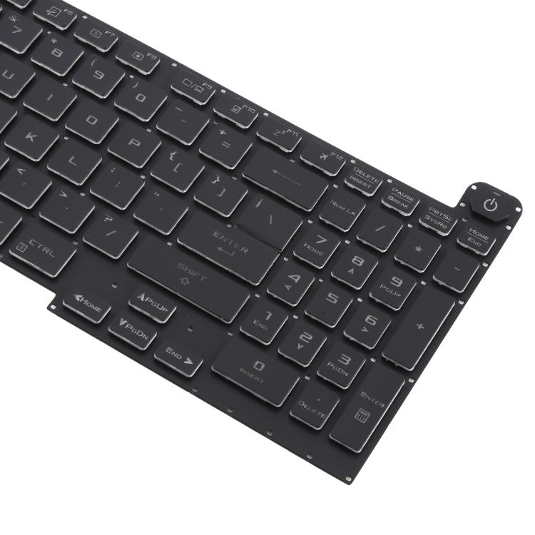 Tastiera di ricambio USA retroilluminata per Asus ROG G17 G713 - immagine 4