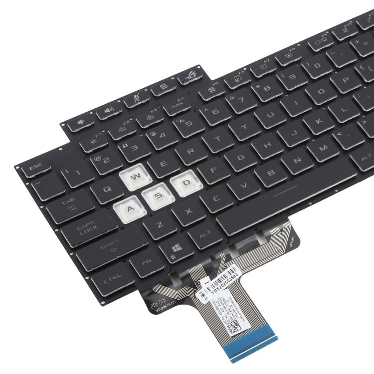 Tastiera di ricambio USA retroilluminata per Asus ROG G17 G713 - immagine 5