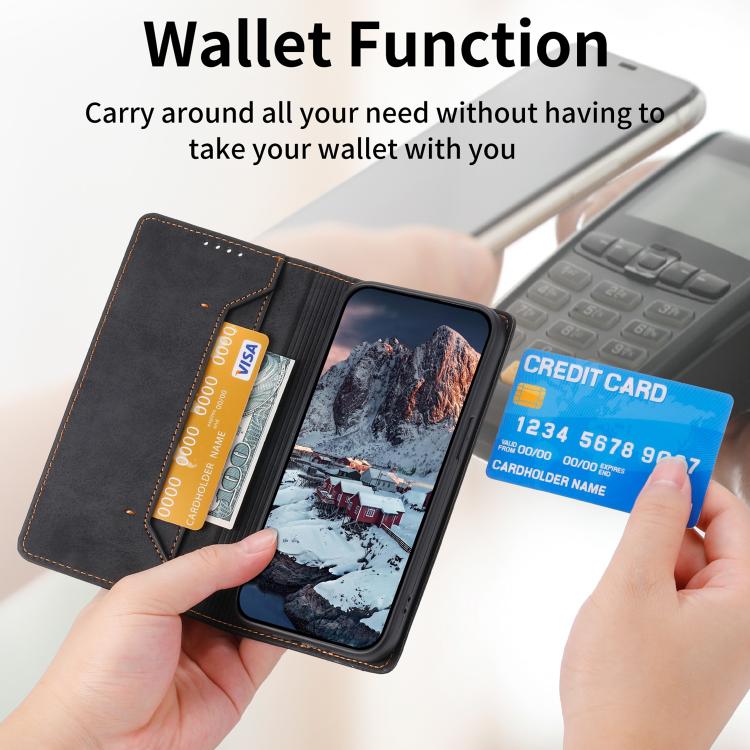 Custodia in pelle con protezione RFID per Galaxy S26 FE, S26+, S26 Edge e S26