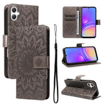 Custodia in pelle con motivo a girasole per Samsung Galaxy A07 5G, A36 5G / M56