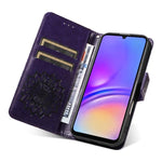 Custodia in pelle con motivo a girasole per Samsung Galaxy A07 5G, A36 5G / M56