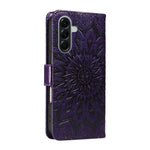 Custodia in pelle con motivo a girasole per Samsung Galaxy A57 5G, Samsung