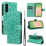 Custodia in pelle con motivo a girasole per Samsung Galaxy A57 5G, Samsung