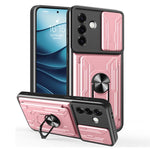 Custodia TPU PC con schermo scorrevole e slot per carte per Samsung Galaxy S25