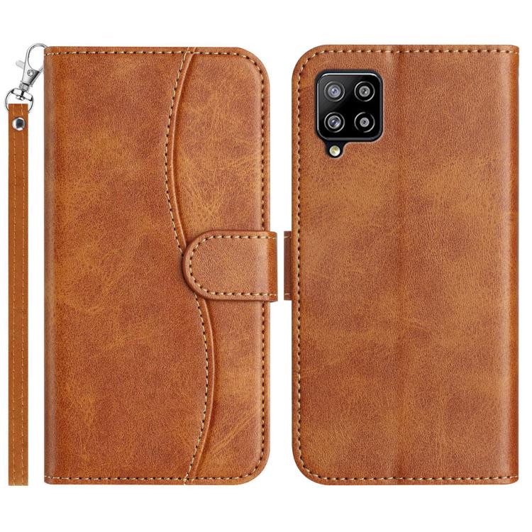Custodia in pelle a doppia piega a forma di S per Samsung Galaxy A42 5G