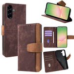 Custodia similpelle con cuciture a contrasto e protezione RFID per Galaxy A56