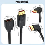 Cavo adattatore DisplayPort 2.1 16K 30Hz 15 cm