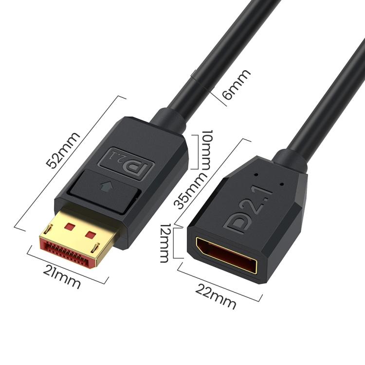 Cavo adattatore DisplayPort 2.1 16K 30Hz 15 cm