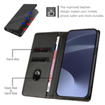Portafoglio multifunzionale in pelle con motivo a rilievo, stile retrò, per telefono., For Samsung Galaxy S23 FE 5G, For Samsung Galaxy S23+ 5G, For Samsung Galaxy S23 5G