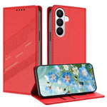 Portafoglio multifunzionale in pelle con motivo a rilievo, stile retrò, per telefono., For Galaxy S26 5G, For Galaxy S26 FE 5G, For Samsung Galaxy S25 FE 5G