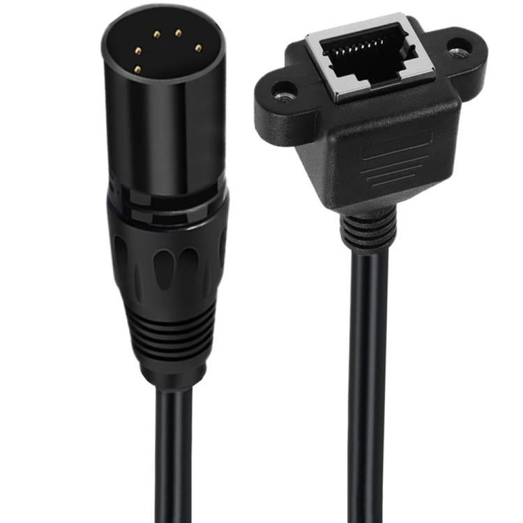 Cavo audio XLR 5 pin maschio a RJ45 femmina 30 cm