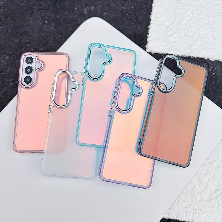 Custodia per telefono con sfumatura di placcatura, For Galaxy S25+ 5G, For Galaxy S25 Ultra 5G, For Galaxy S24 FE 5G, For Galaxy S24 Ultra 5G