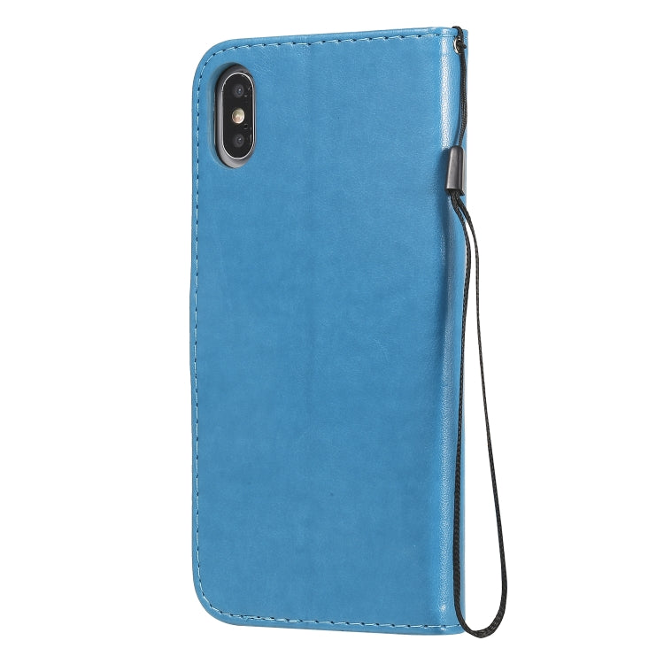 Custodia in pelle a ribalta per iPhone XS Max con slot carte