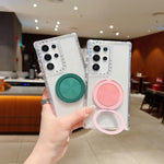 Custodia per telefono Dreamland trasparente con supporto MagSafe., For Samsung Galaxy S21 Ultra 5G