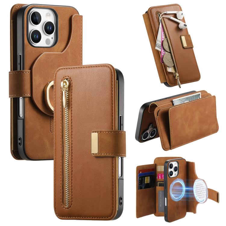 Custodia portafoglio in pelle con MagSafe per iPhone 16 Plus