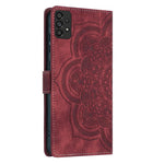 Custodia per telefono in pelle satinata stile retrò con mandala in rilievo., For Samsung Galaxy A14, For Samsung Galaxy A34 5G, For Samsung Galaxy A54 5G, For Samsung Galaxy A13
