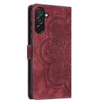 Custodia per telefono in pelle satinata stile retrò con mandala in rilievo., For Samsung Galaxy A16, For Samsung Galaxy A55 5G, For Samsung Galaxy A35 5G, For Samsung Galaxy A15
