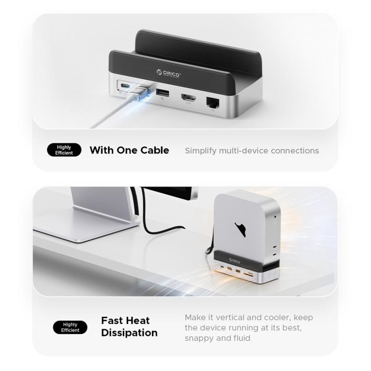 ORICO Mini Dock espansione storage per Mac Mini 2024