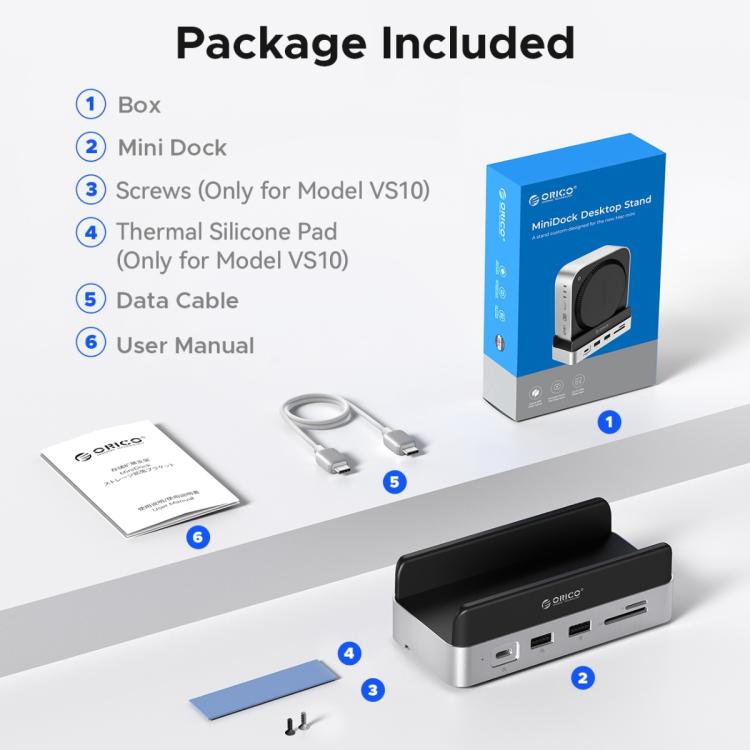 ORICO Mini Dock espansione storage per Mac Mini 2024