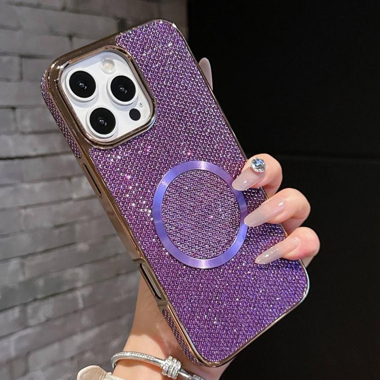 Custodia MagSafe in policarbonato glitterata per iPhone