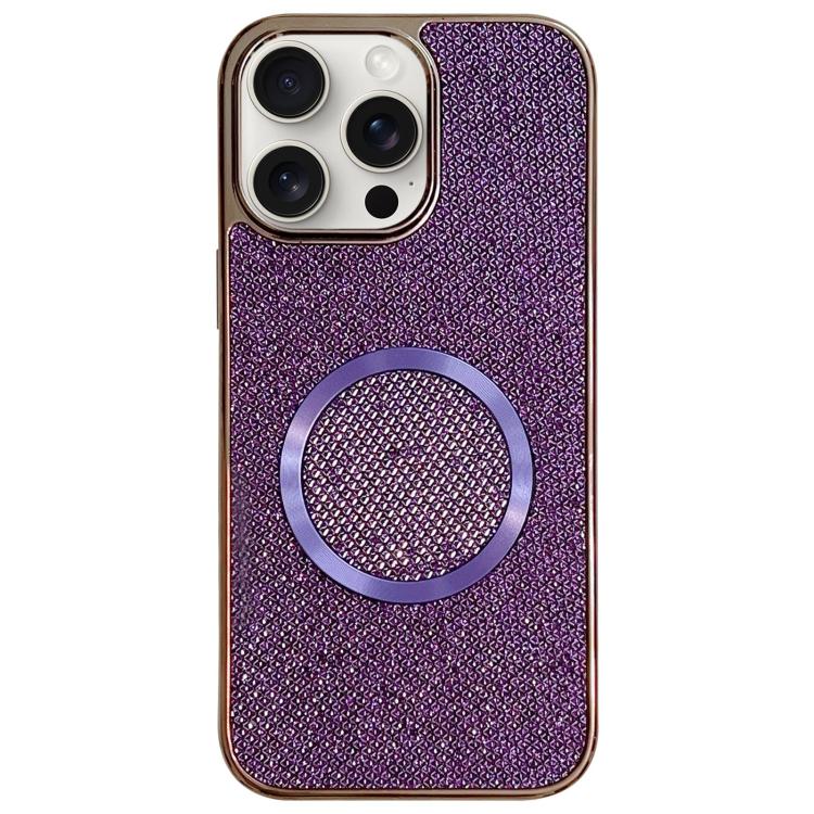 Custodia MagSafe in policarbonato glitterata per iPhone
