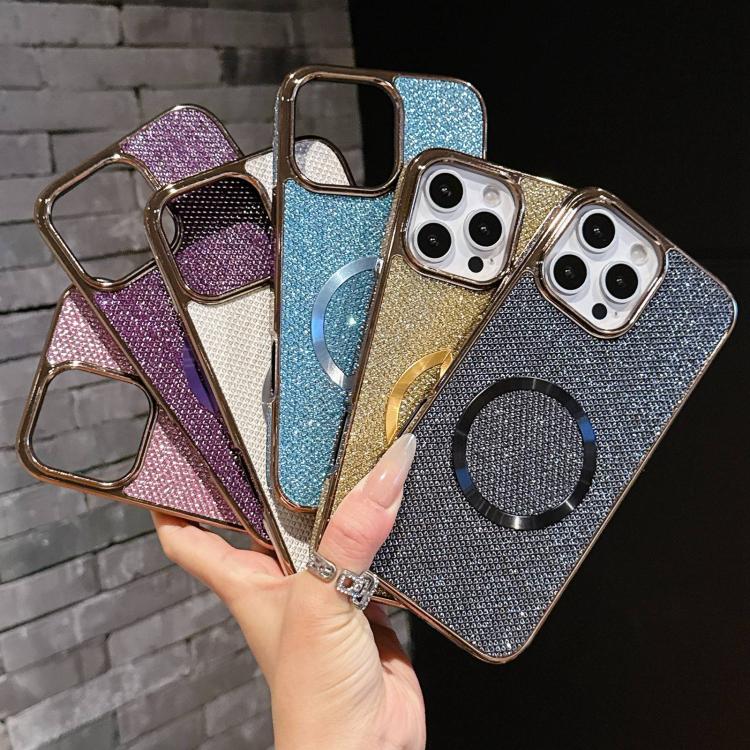 Custodia MagSafe in policarbonato glitterata per iPhone