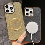 Custodia MagSafe in policarbonato glitterata per iPhone