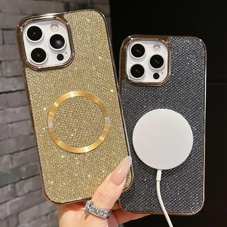 Custodia MagSafe in policarbonato glitterata per iPhone