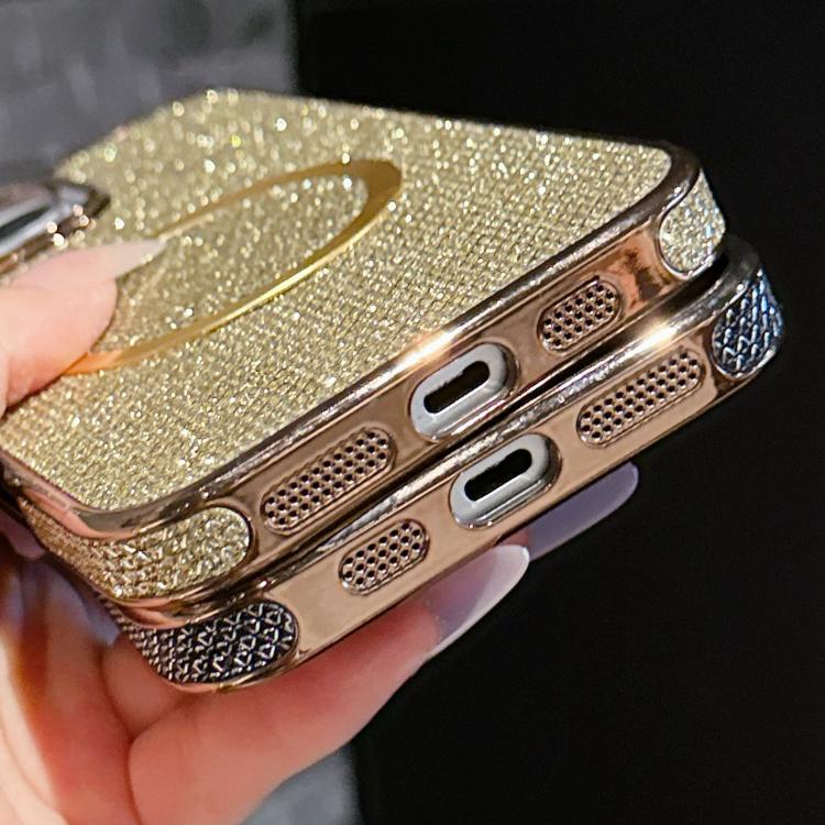 Custodia MagSafe in policarbonato glitterata per iPhone