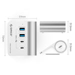 ORICO Hub Docking 4 in 1 Type-C con doppia USB e Type-C