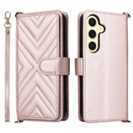 Custodia per telefono in pelle multifunzionale con 6 scomparti per carte e cinturino da polso., For Samsung Galaxy S26+ 5G, For Samsung Galaxy S26 Ultra 5G, For Samsung Galaxy S26 5G, For Samsung Galaxy S25 FE 5G, For Samsung Galaxy S25 Edge 5G        ...