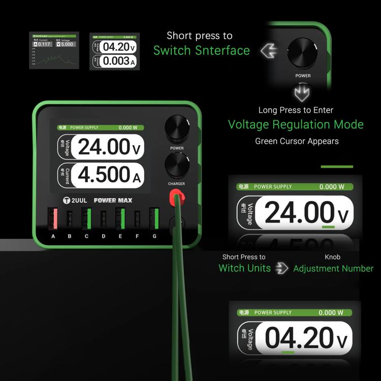 Alimentatore regolabile 2UUL PC01 Power Max 200W per riparazioni - immagine 4