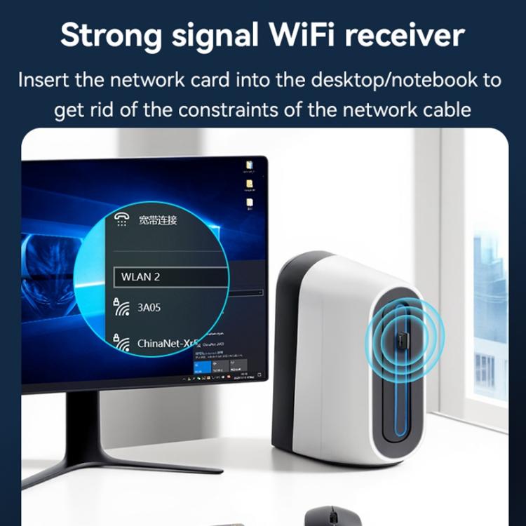 Adattatore WiFi USB Yesido WP10 150 Mbps con antenna integrata - immagine 8
