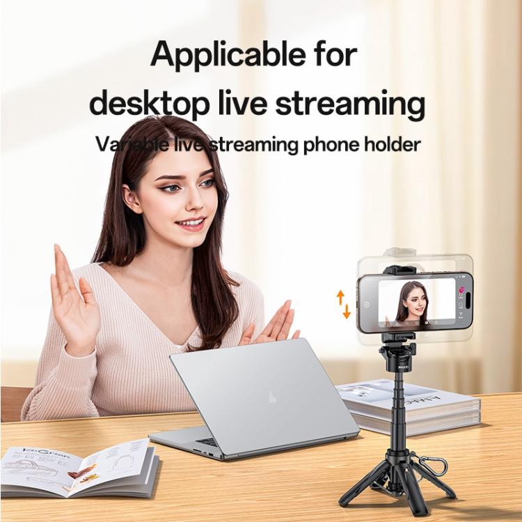 Asta selfie Yesido SF29 Bluetooth con treppiede pieghevole - immagine 8