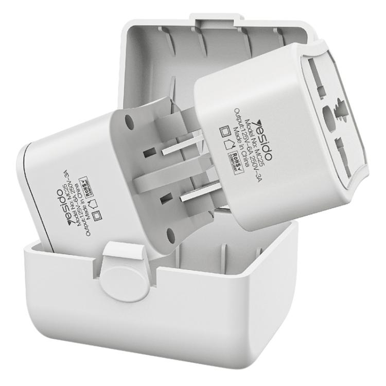 Adattatore da viaggio universale Yesido MC25 750 W con custodia