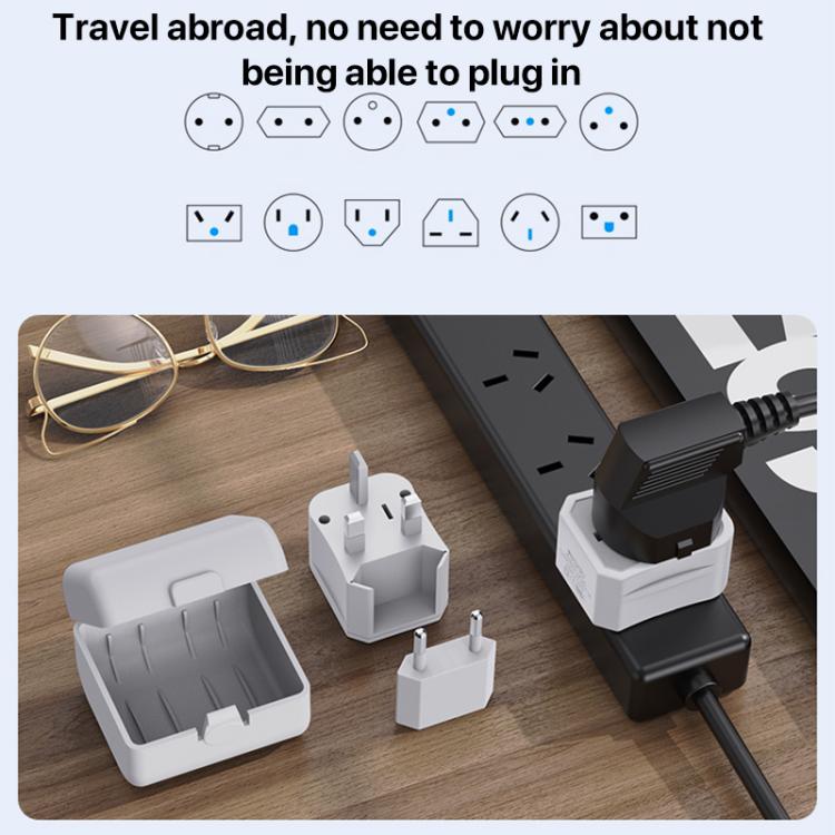 Adattatore da viaggio universale Yesido MC25 750 W con custodia - immagine 3
