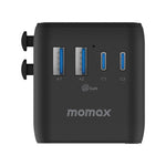 Caricabatterie da viaggio MOMAX UA22 GaN 70 W con doppia presa AC - immagine 5