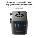 Caricabatterie da viaggio MOMAX UA22 GaN 70 W con doppia presa AC - immagine 8